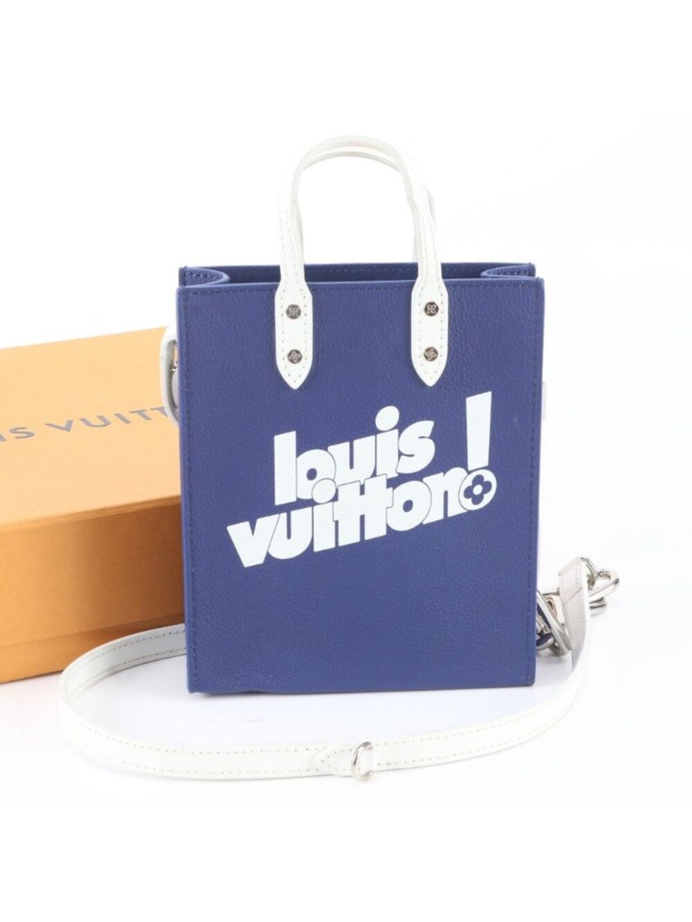 Louis Vuitton Everyday LV Sac Plat XS Leather 2-Way Shoulder Bag